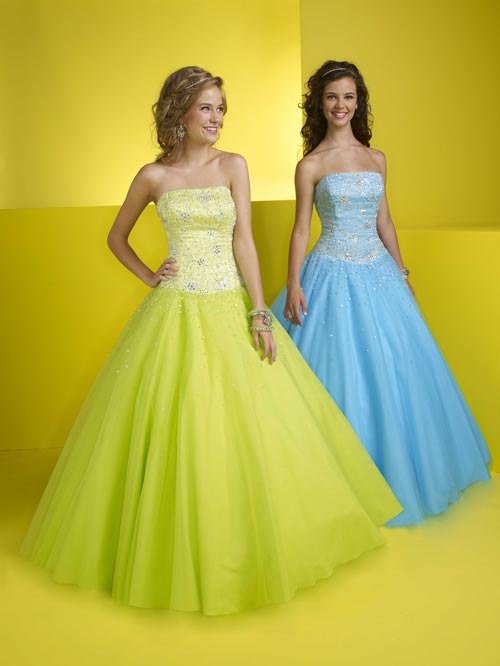 bright colored prom dresses	